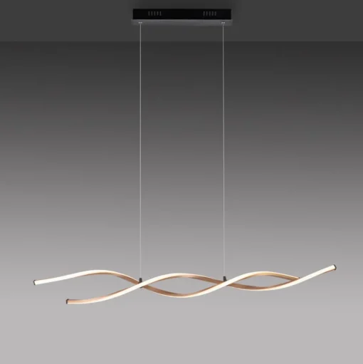 Paul Neuhaus Polina LED hanglamp, goud, metaal, dimbaar