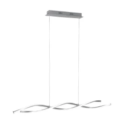 Paul Neuhaus Polina LED hanglamp, zilver, metaal, dimbaar