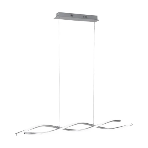 Paul Neuhaus Polina LED hanglamp, zilver, metaal, dimbaar