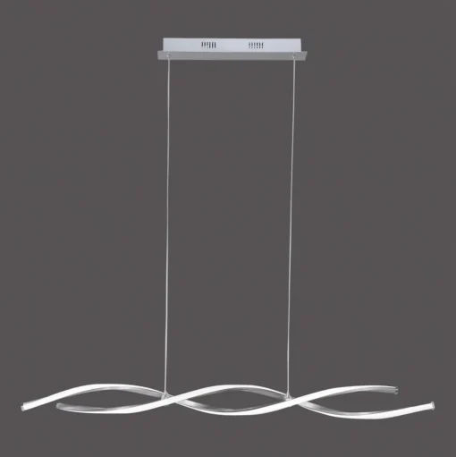 Paul Neuhaus Polina LED hanglamp, zilver, metaal, dimbaar