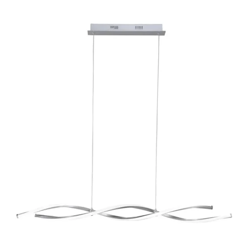 Paul Neuhaus Polina LED hanglamp, zilver, metaal, dimbaar
