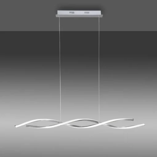 Paul Neuhaus Polina LED hanglamp, zilver, metaal, dimbaar