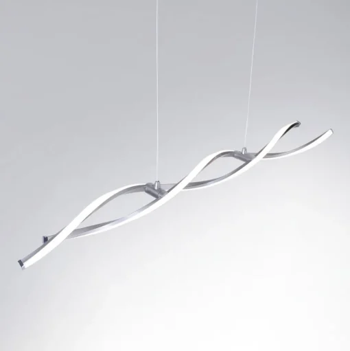 Paul Neuhaus Polina LED hanglamp, zilver, metaal, dimbaar