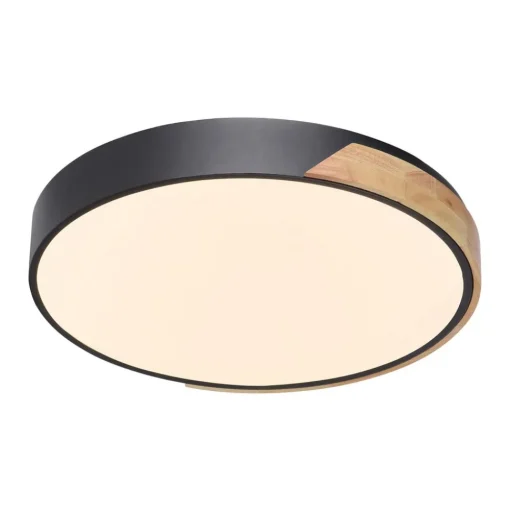Paul Neuhaus Q-BILA LED plafondlamp, zwart/eiken