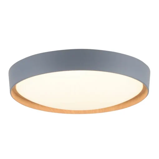 Paul Neuhaus Q-EMILIA LED plafondlamp, grijs/hout