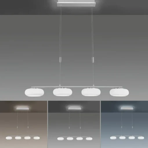 Paul Neuhaus Q-ETIENNE LED hanglamp, 4-lamps