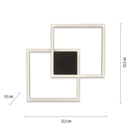 Paul Neuhaus Q-MARKO LED plafondlamp, 2-lamps