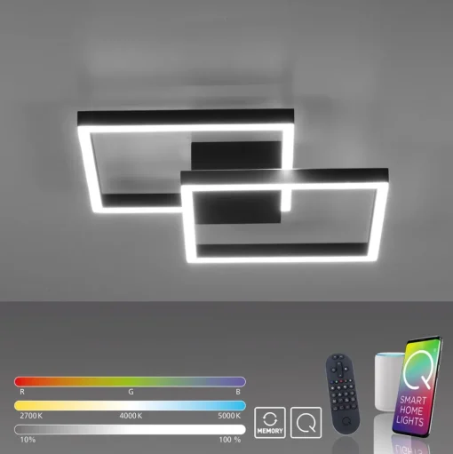 Paul Neuhaus Q-MARKO LED plafondlamp, 2-lamps