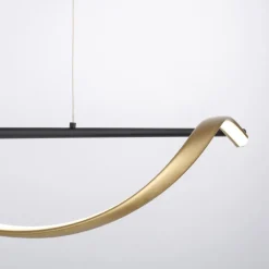 Paul Neuhaus Q-Swing hanglamp, antraciet/messing