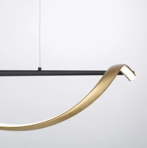 Paul Neuhaus Q-Swing hanglamp, antraciet/messing