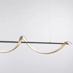 Paul Neuhaus Q-Swing hanglamp, antraciet/messing