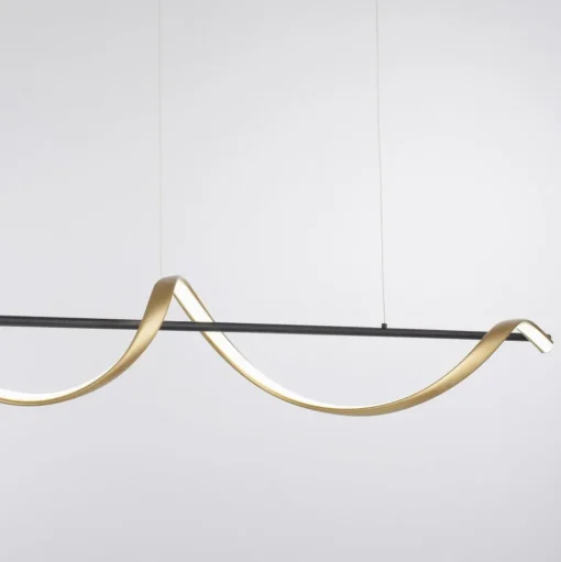 Paul Neuhaus Q-Swing hanglamp, antraciet/messing