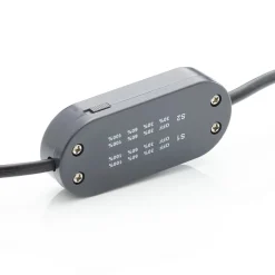 Paul Neuhaus Tyra tafellamp, glas, Ø 10 cm, dimbaar, G9