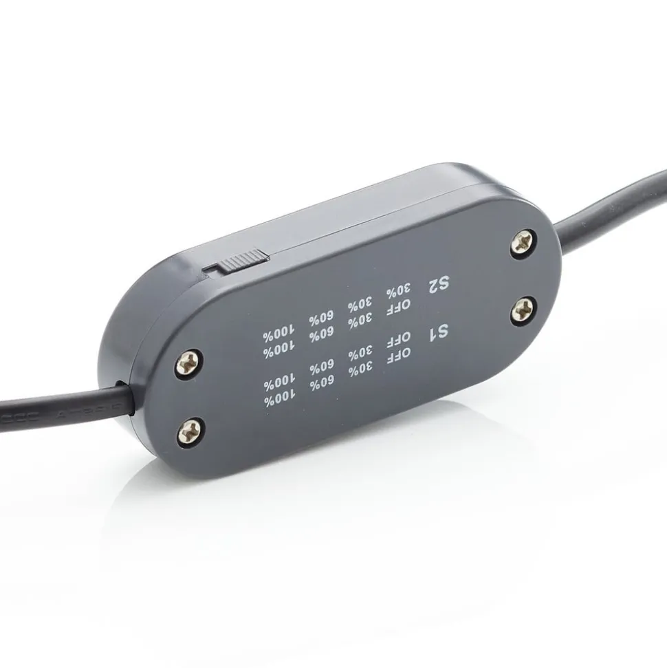 Paul Neuhaus Tyra tafellamp, glas, Ø 10 cm, dimbaar, G9