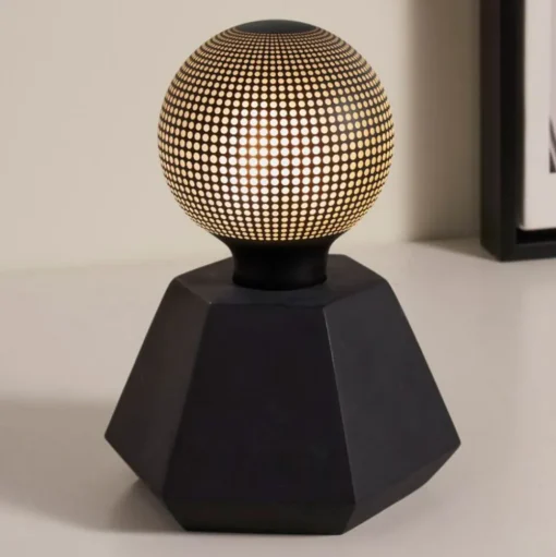 Pauleen Black Flare sfeerlamp beton zwart