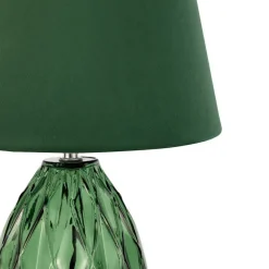Pauleen Crystal Velvet tafellamp met glazen voet