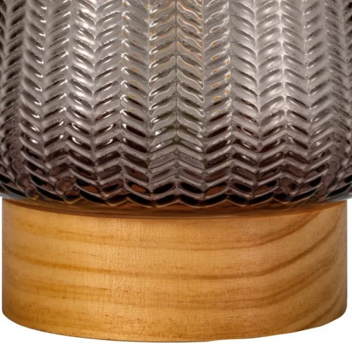 Pauleen Fancy Glamour E27-LED batterij taupe hout