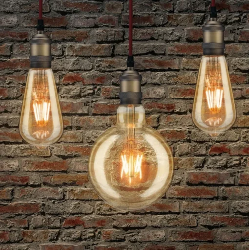 Pauleen LED filament lamp G125 E27 2,7 W goud 1.700K