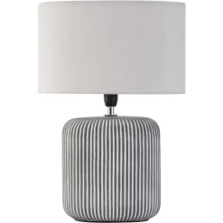 Pauleen Pure Shine keramische voet en stoffen kap
