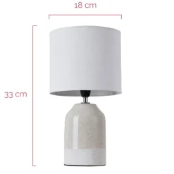 Pauleen Sandy Glow tafellamp, wit/beige