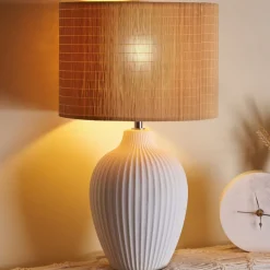 Pauleen Timber Glow tafellamp met bamboe kap