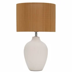 Pauleen Timber Glow tafellamp met bamboe kap