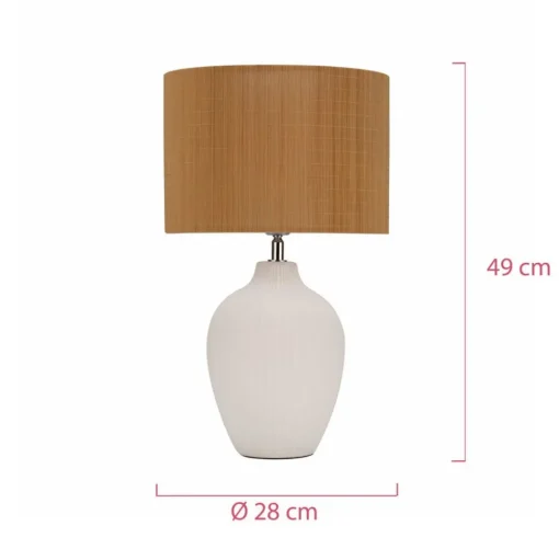 Pauleen Timber Glow tafellamp met bamboe kap
