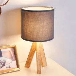 Pauleen Woody Love tafellamp met houten frame