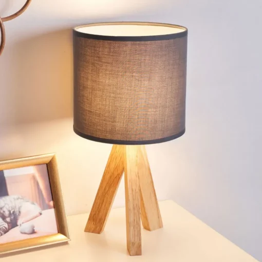 Pauleen Woody Love tafellamp met houten frame