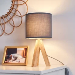 Pauleen Woody Love tafellamp met houten frame