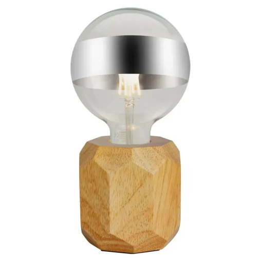 Pauleen Woody Sparkle tafellamp van licht hout