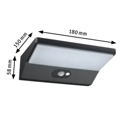 Paulmann 94335 LED solar-wandlamp sensor diepte 15