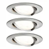 Paulmann 3 spot Nova rond dimbaar, ijzer