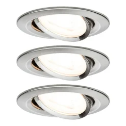 Paulmann 3 spot Nova rond dimbaar, ijzer