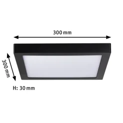 Paulmann Abia LED paneel 30x30 cm 2.700K zwart