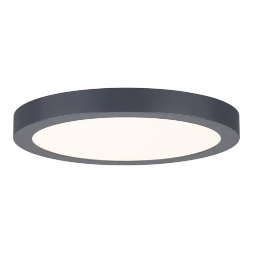 Paulmann Abia LED paneel Ø 30cm 2.700K donkergrijs