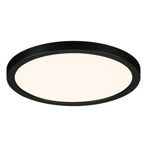 Paulmann Areo LED paneel rond zwart 3000K Ø17,5cm