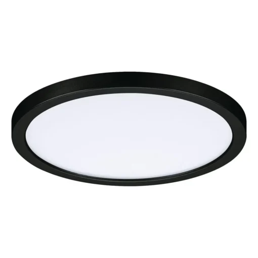 Paulmann Areo LED paneel rond zwart 3000K Ø17,5cm