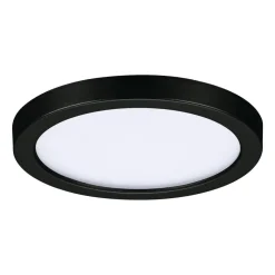 Paulmann Areo LED paneel rond zwart 3000K Ø11,8cm
