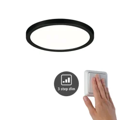 Paulmann Areo paneel 3stepdim zwart Ø17,5cm 4000K