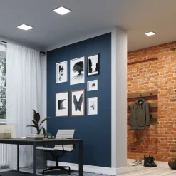 Paulmann Areo ZigBee CCT hoekig zwart 17,5x17,5cm