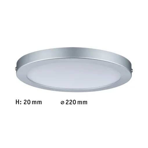 Paulmann Atria LED plafondlamp Ø 22cm chroom