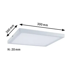 Paulmann Atria plafondlamp 2.700 K 30x30 cm wit