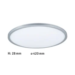 Paulmann Atria Shine paneel 3-staps chroom 830 Ø42cm
