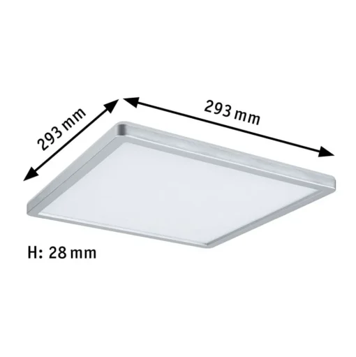 Paulmann Atria Shine Paneel aan/uit chroom 840 29x29