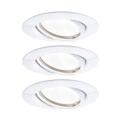 Paulmann Base GU10-inbouwspot set van 3, wit