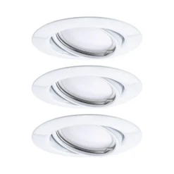 Paulmann Base GU10-inbouwspot set van 3, wit