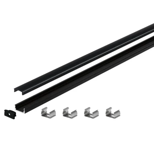 Paulmann Base profiel, zwart, zwart, 2m
