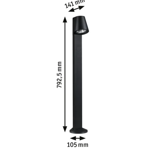Paulmann Caissa sensor-tuinpadverlichting 3000K