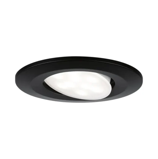 Paulmann Calla draaibaar aan/uit Ø9cm 840 zwart 3st